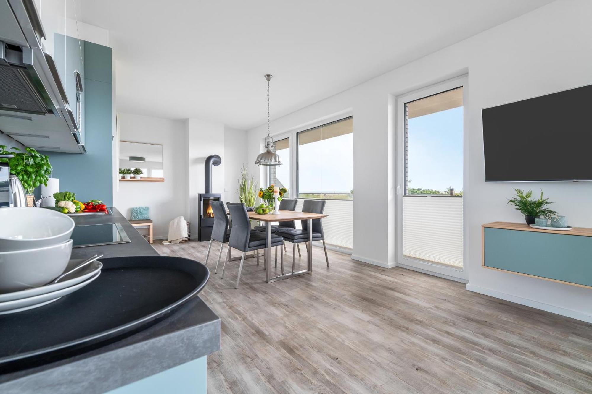 Beachterraceone - Eg, Meerblick, Terrasse, Kamin, Sauna Olpenitz Esterno foto